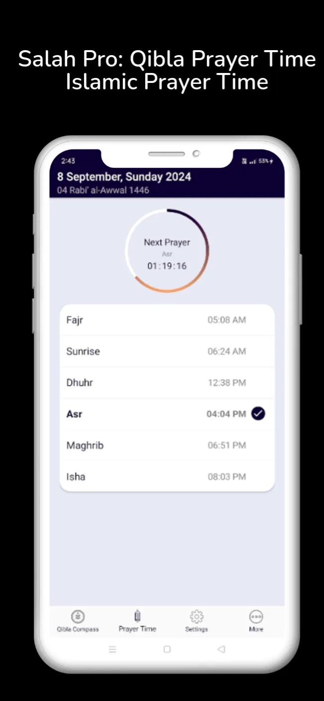 Salah Pro: Qibla Prayer Times | Indus Appstore | Screenshot