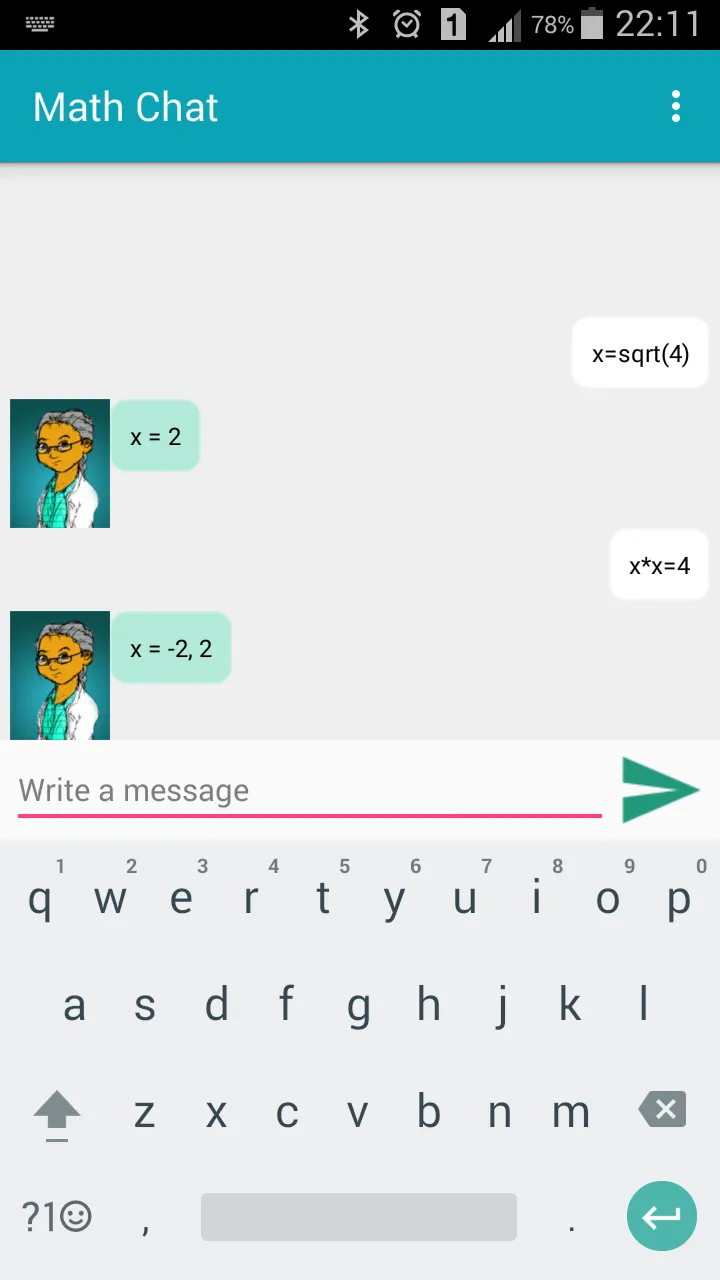 Math Chat | Indus Appstore | Screenshot