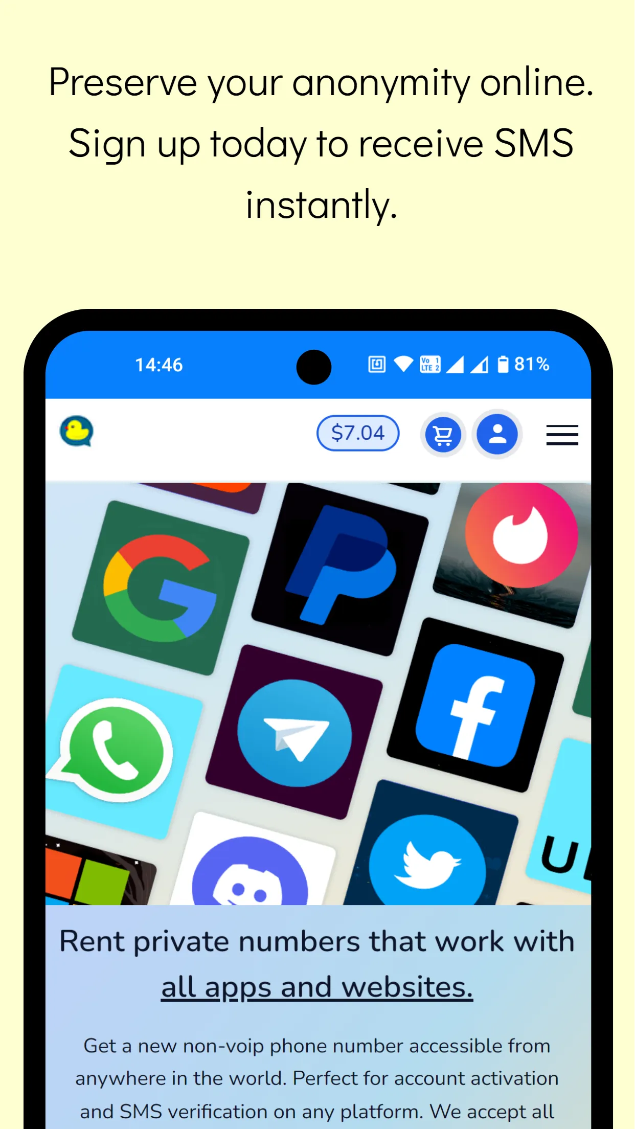 Free Temporary Phone Numbers | Indus Appstore | Screenshot