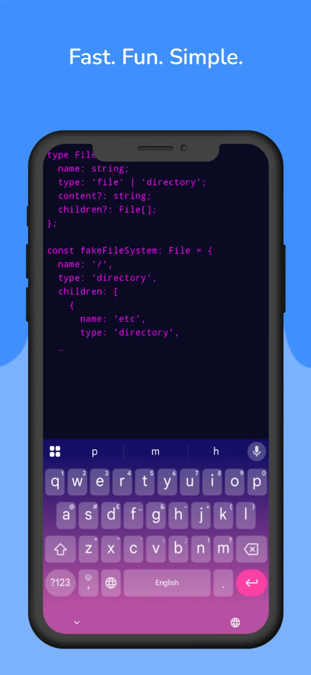 Hacker Code Typer | Indus Appstore | Screenshot