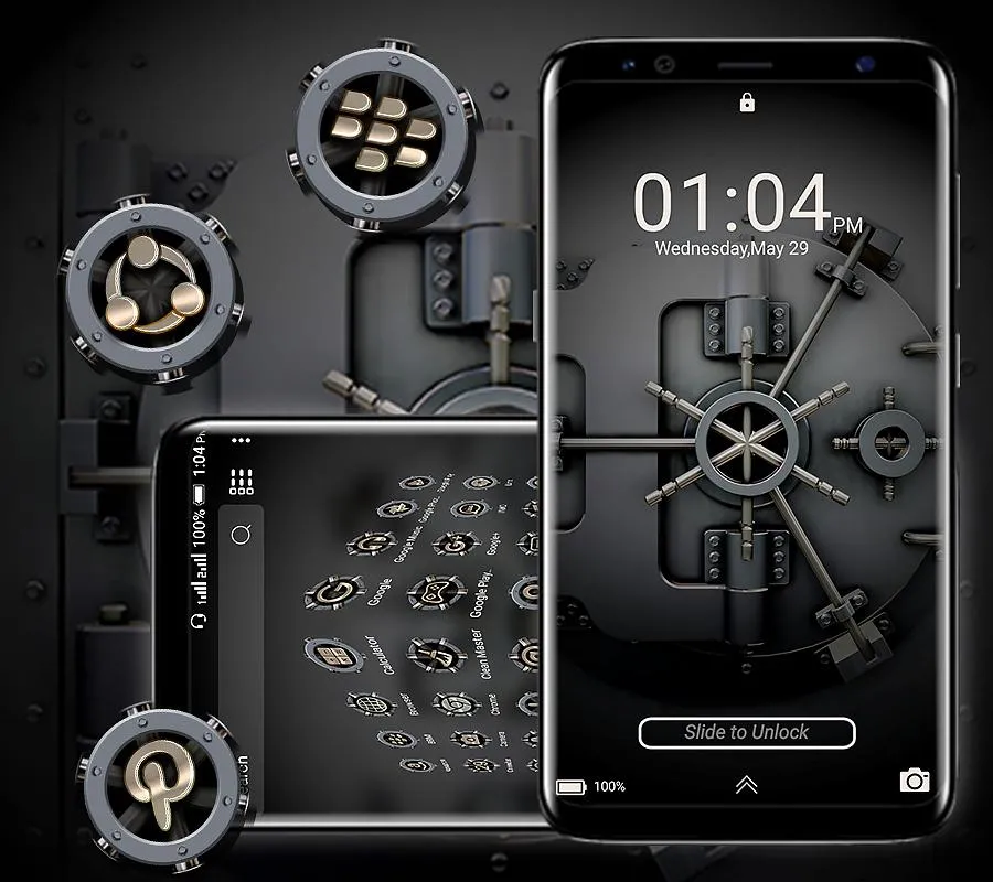 Safe Vault Launcher Theme | Indus Appstore | Screenshot