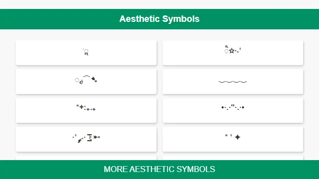 Aesthetic Symbols | Indus Appstore | Screenshot