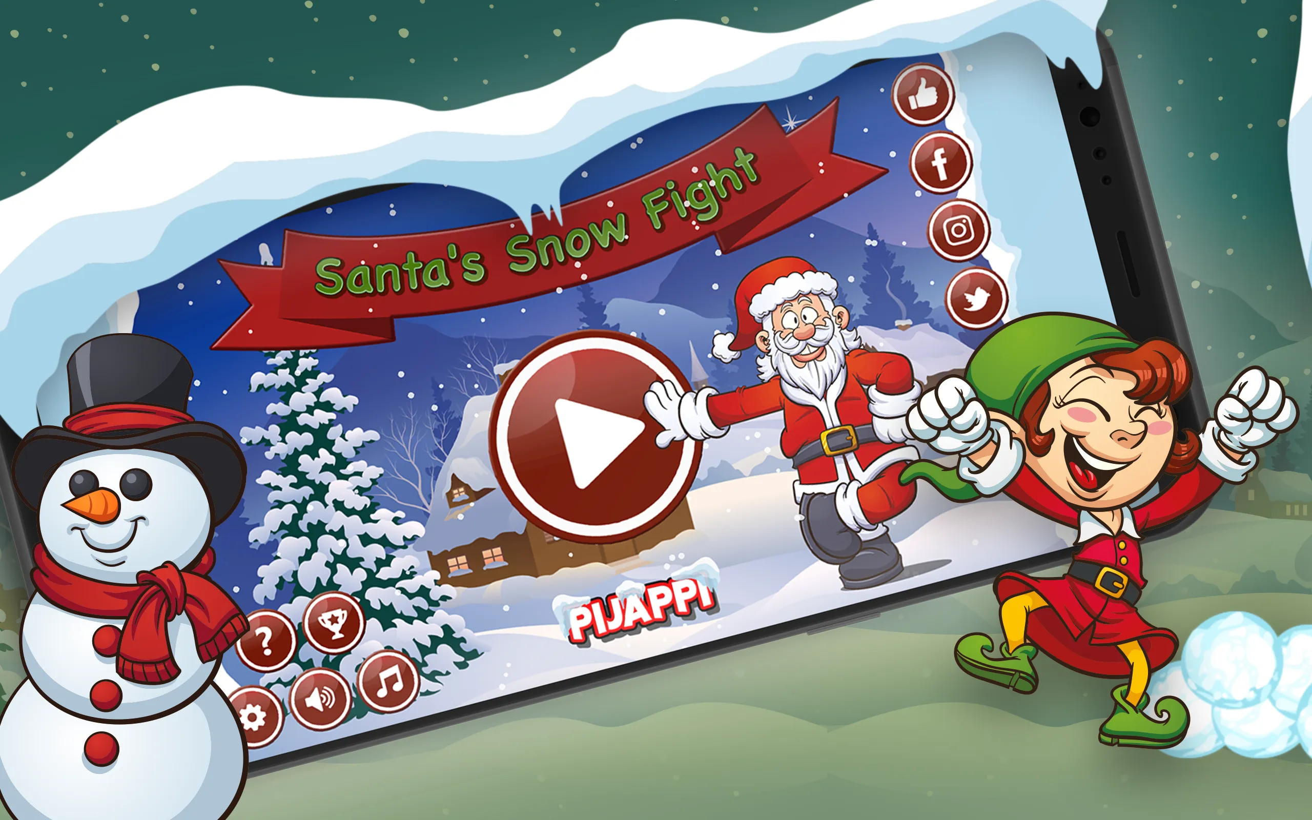 Santa's Snow Fight | Indus Appstore | Screenshot