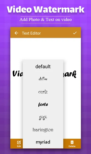 Video Watermark - Add Text, Ph | Indus Appstore | Screenshot