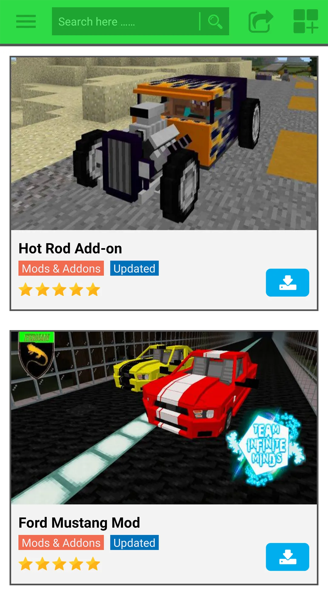 Cars Mod | Indus Appstore | Screenshot