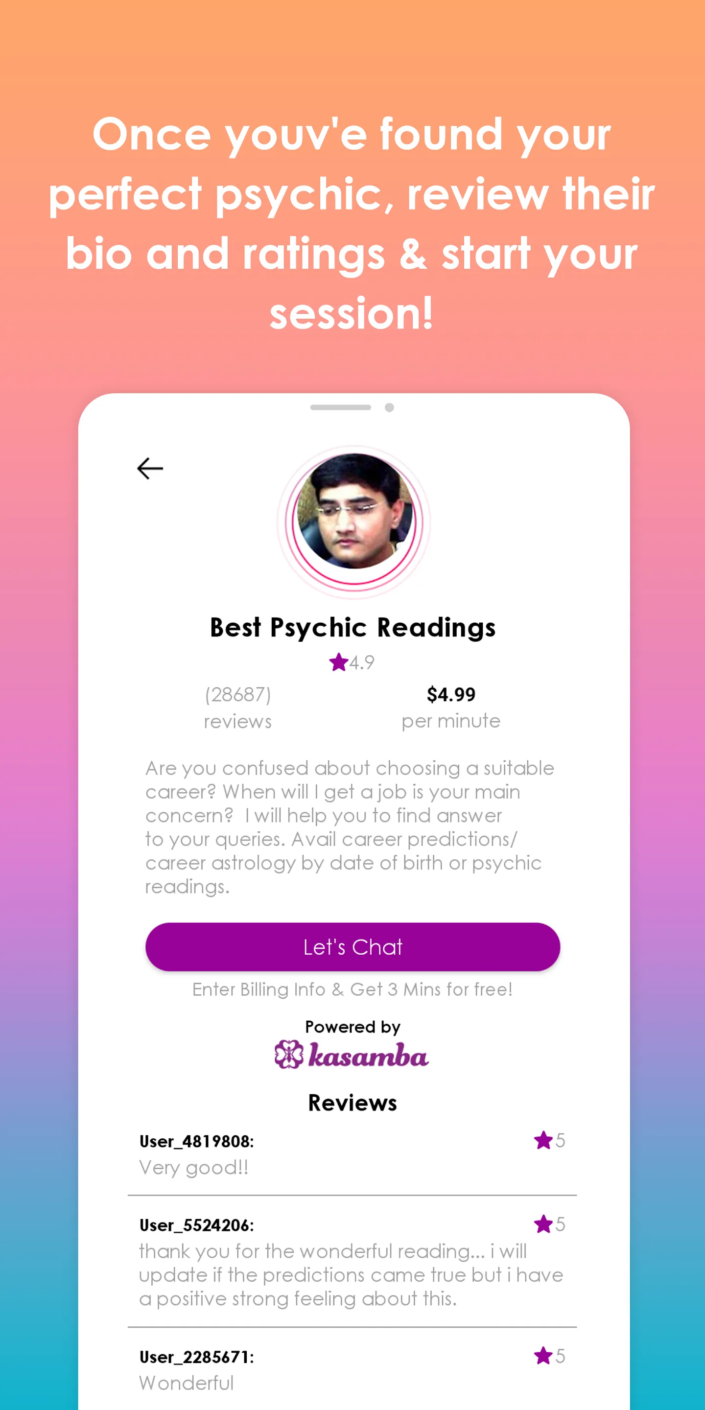 Ask Psychics | Indus Appstore | Screenshot