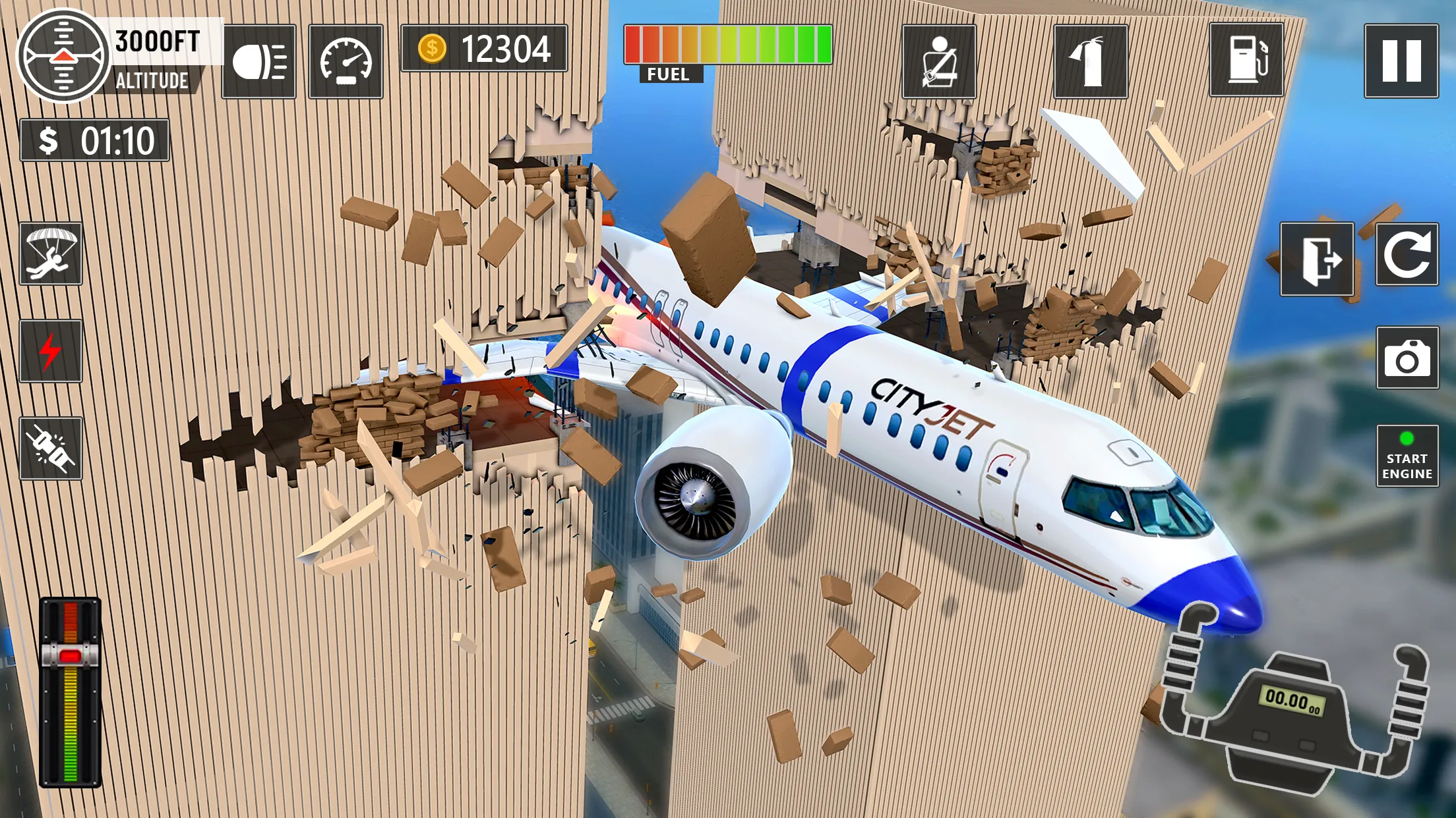 Plane Flight - Crash Simulator | Indus Appstore | Screenshot