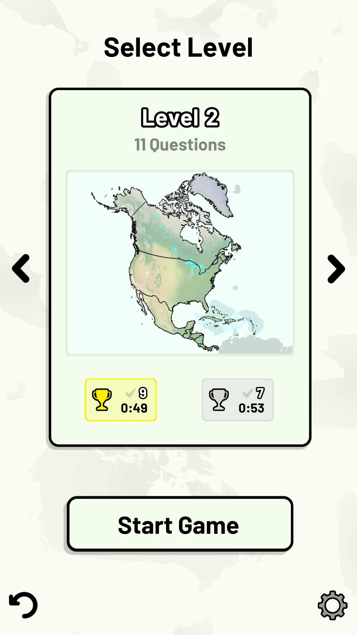 North American Countries Quiz | Indus Appstore | Screenshot