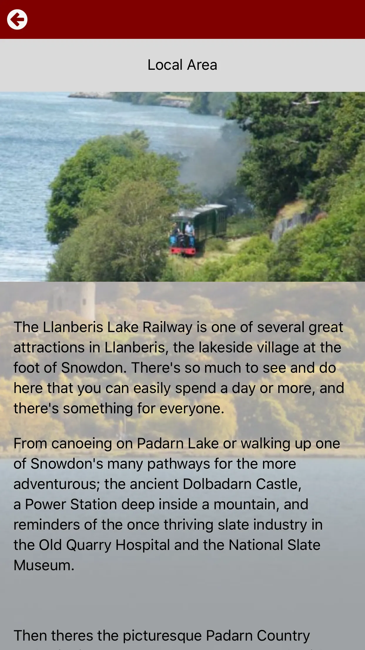 Llanberis Lake Railway | Indus Appstore | Screenshot