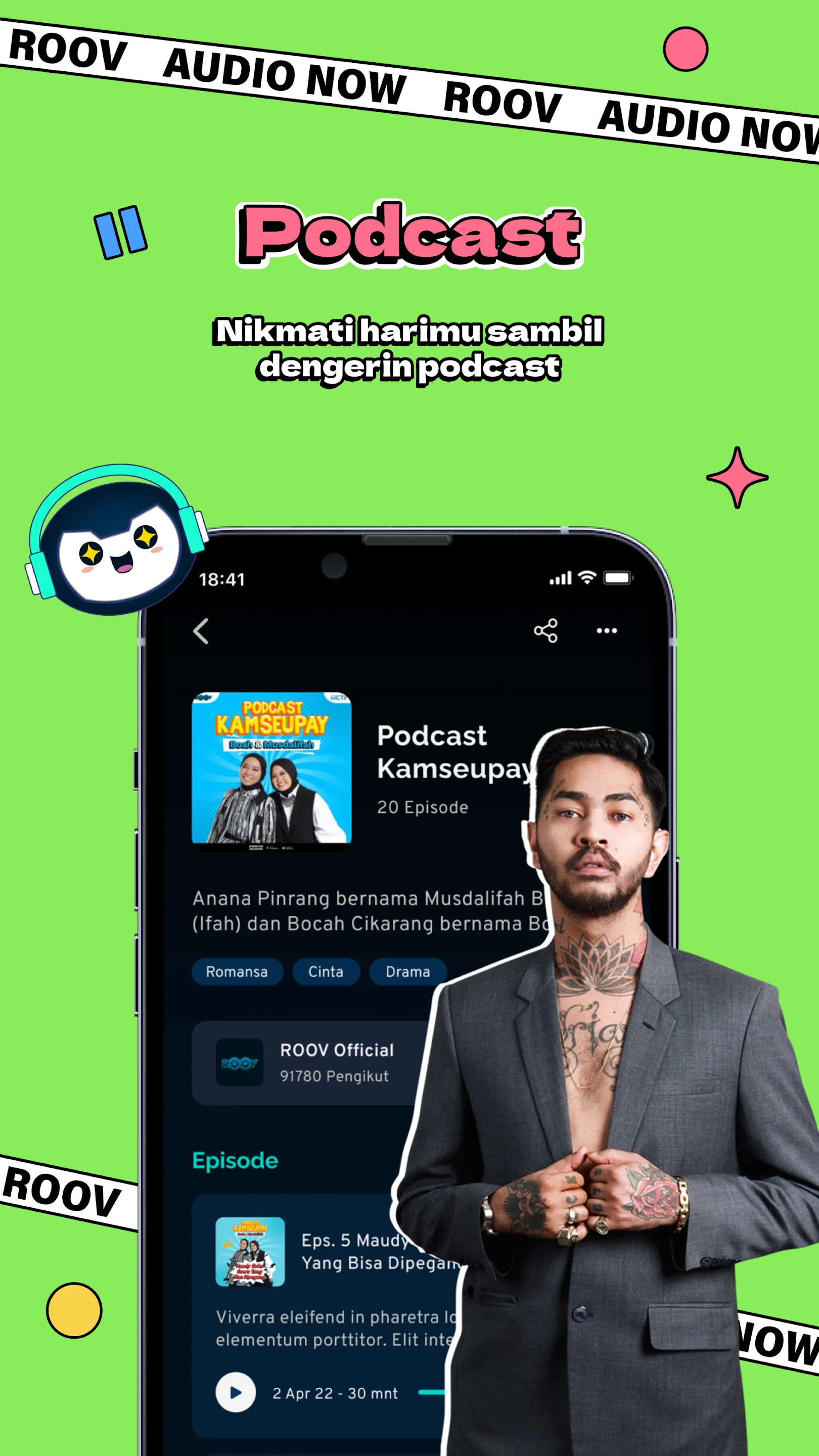 ROOV - Podcast, Radio & More | Indus Appstore | Screenshot