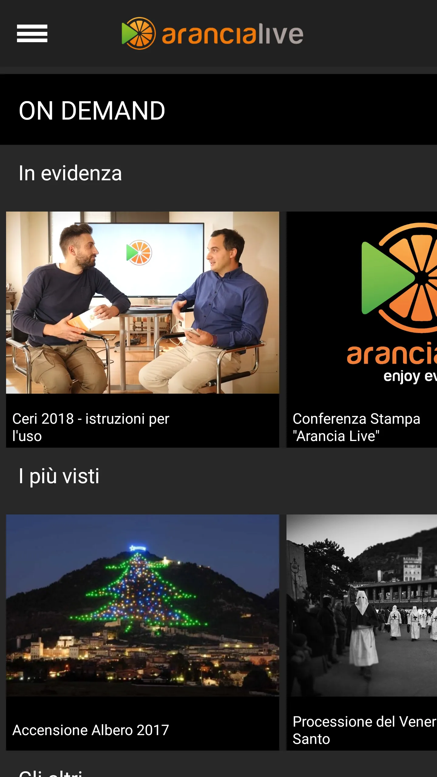 Arancia Live | Indus Appstore | Screenshot