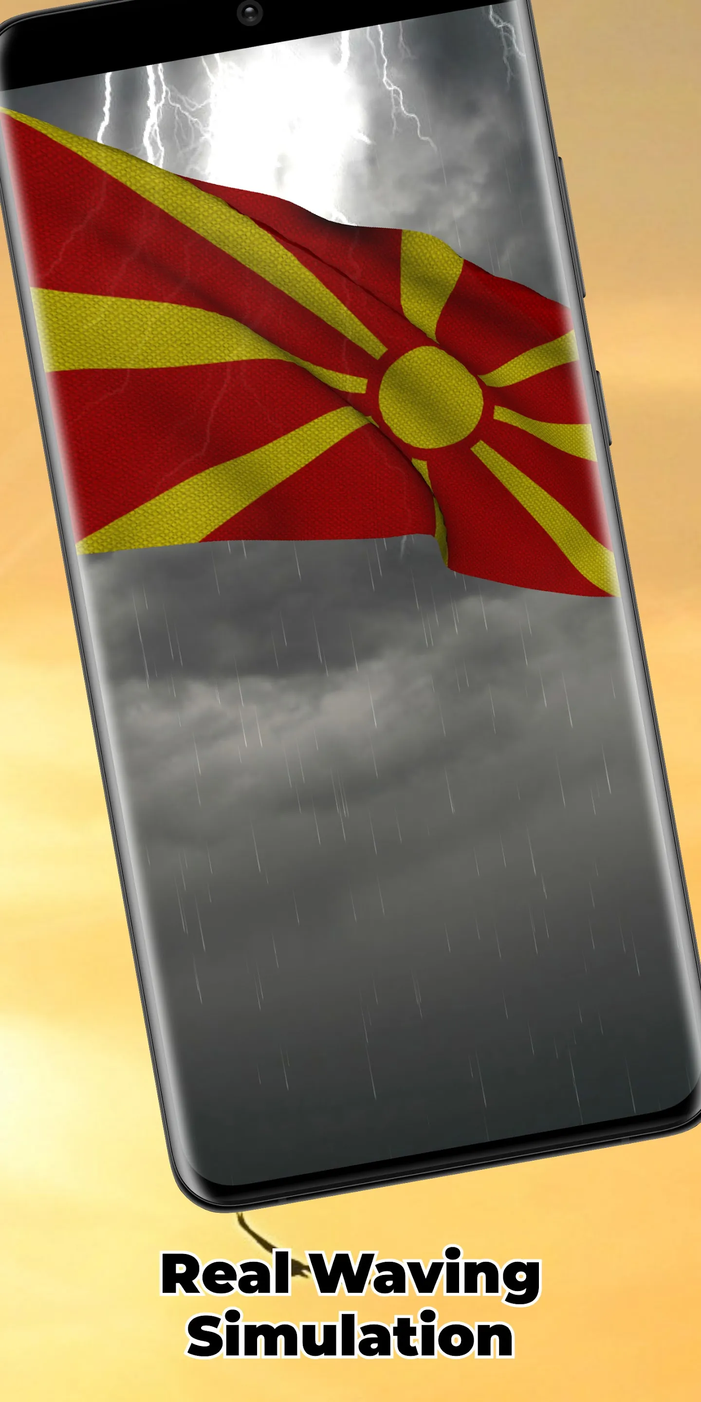 Macedonia Flag Live Wallpaper | Indus Appstore | Screenshot