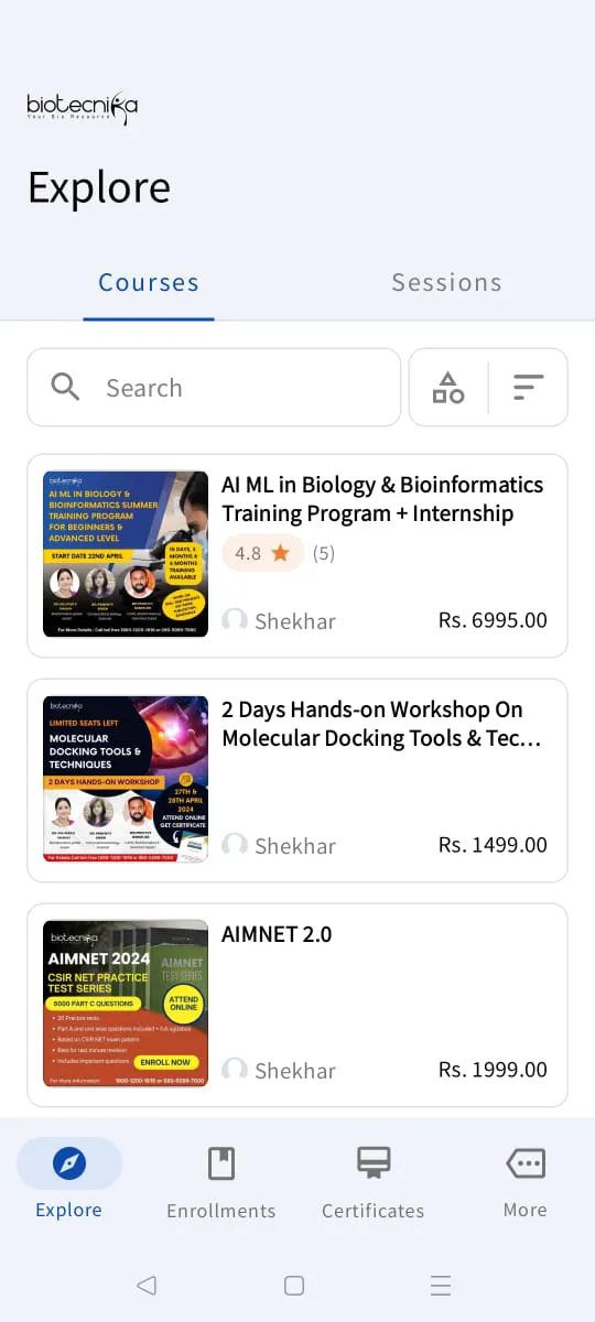 Biotecnika Campus | Indus Appstore | Screenshot