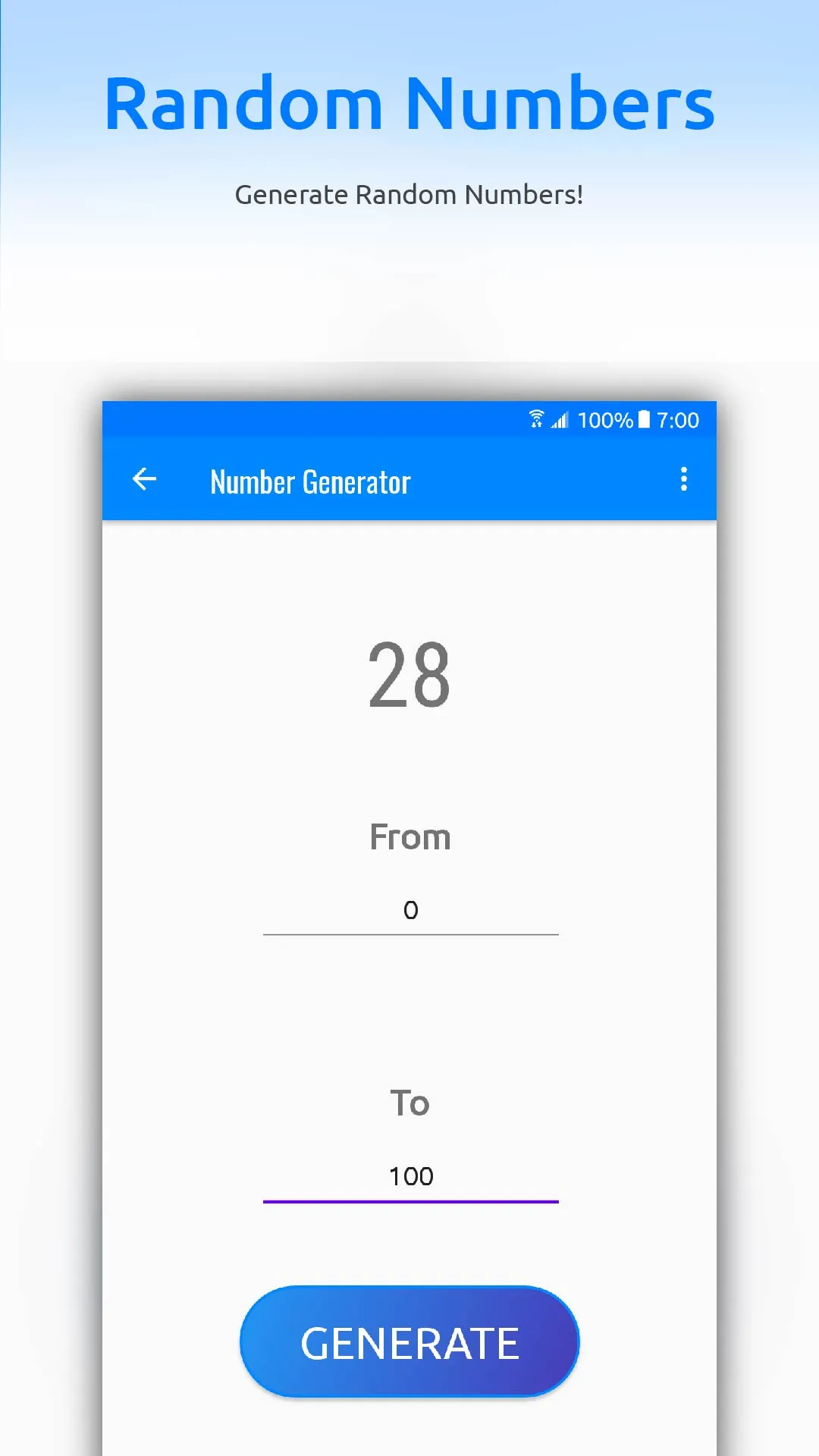 Randomizer - Number Generator | Indus Appstore | Screenshot