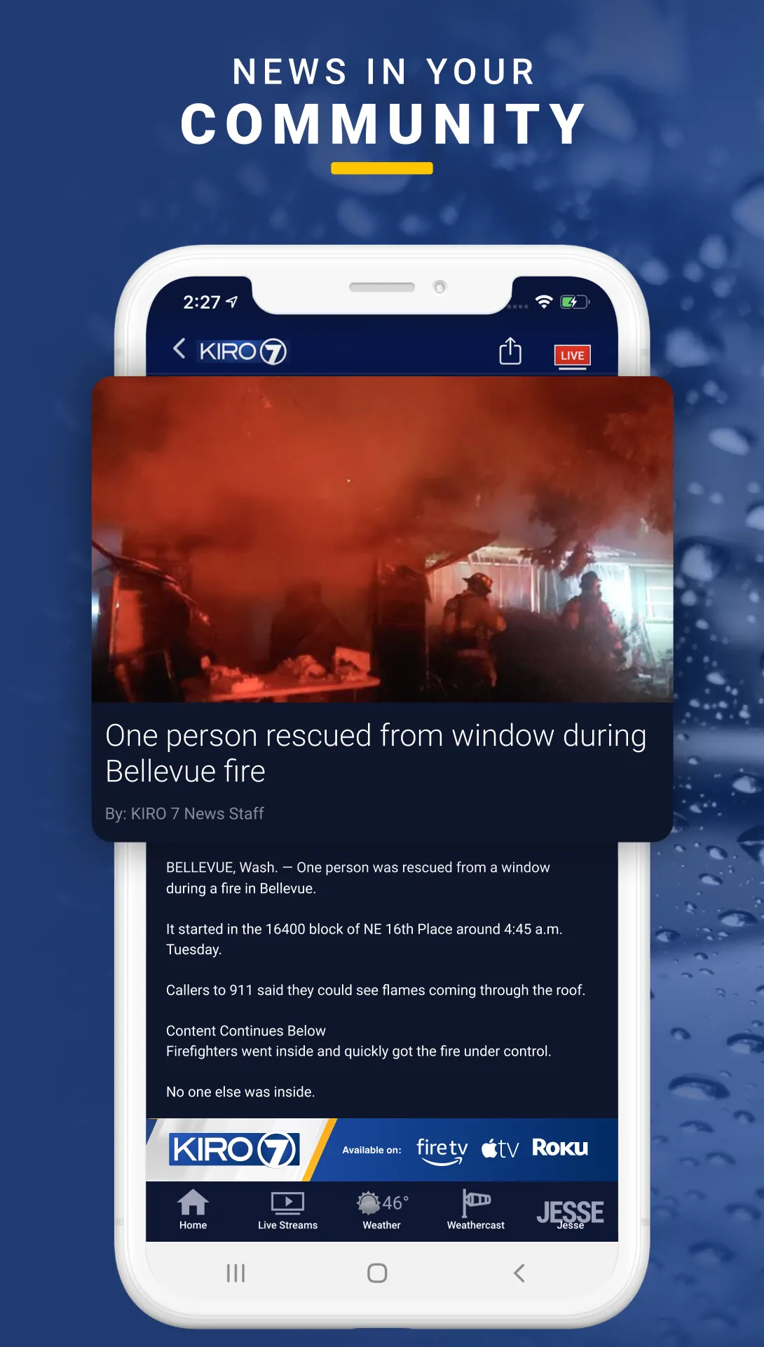 KIRO 7 News App - Seattle Area | Indus Appstore | Screenshot