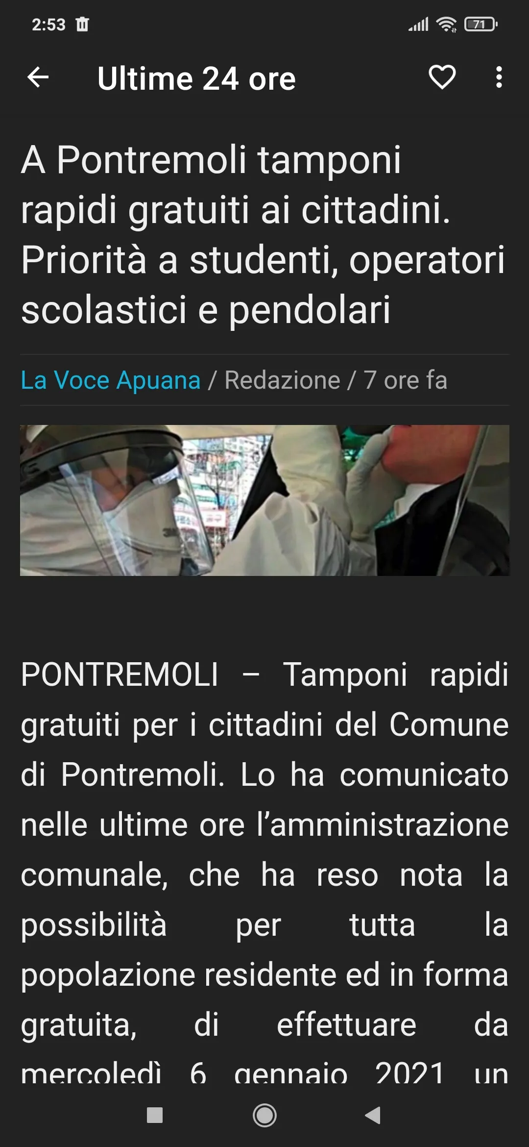 Massa Carrara notizie | Indus Appstore | Screenshot