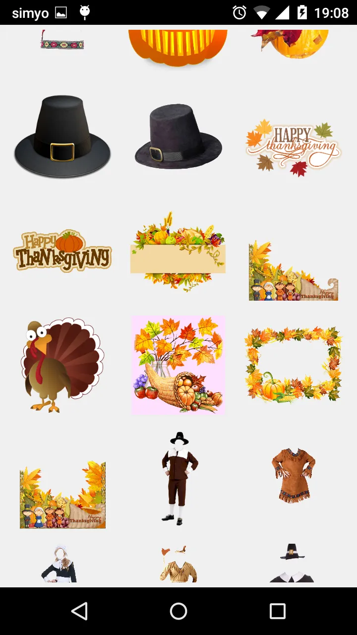 Thanksgiving Photo Stickers | Indus Appstore | Screenshot