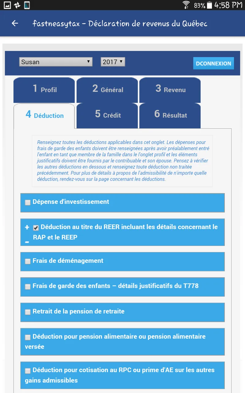 Déclaration d'impôt du Québec | Indus Appstore | Screenshot