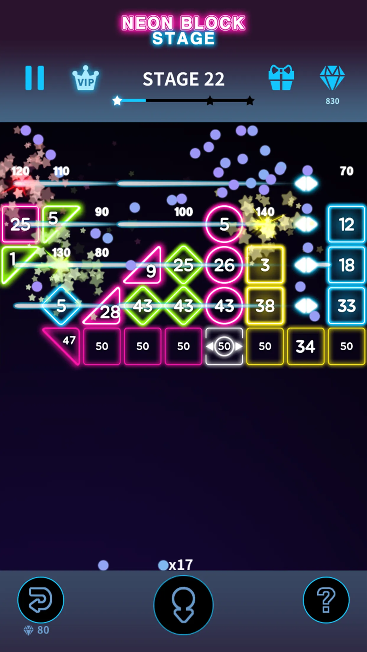 Bricks Breaker Neon 9 | Indus Appstore | Screenshot