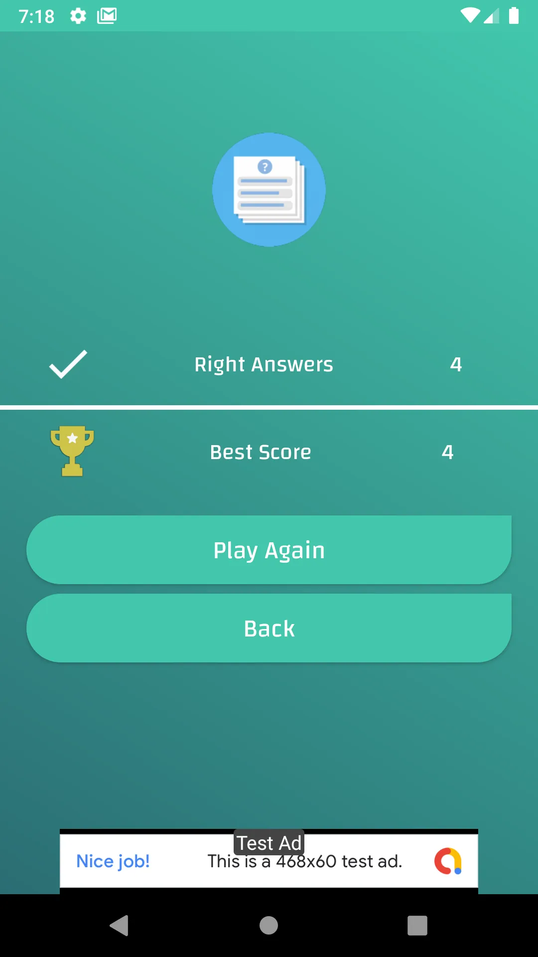 Fast Math Quiz - test yourself | Indus Appstore | Screenshot