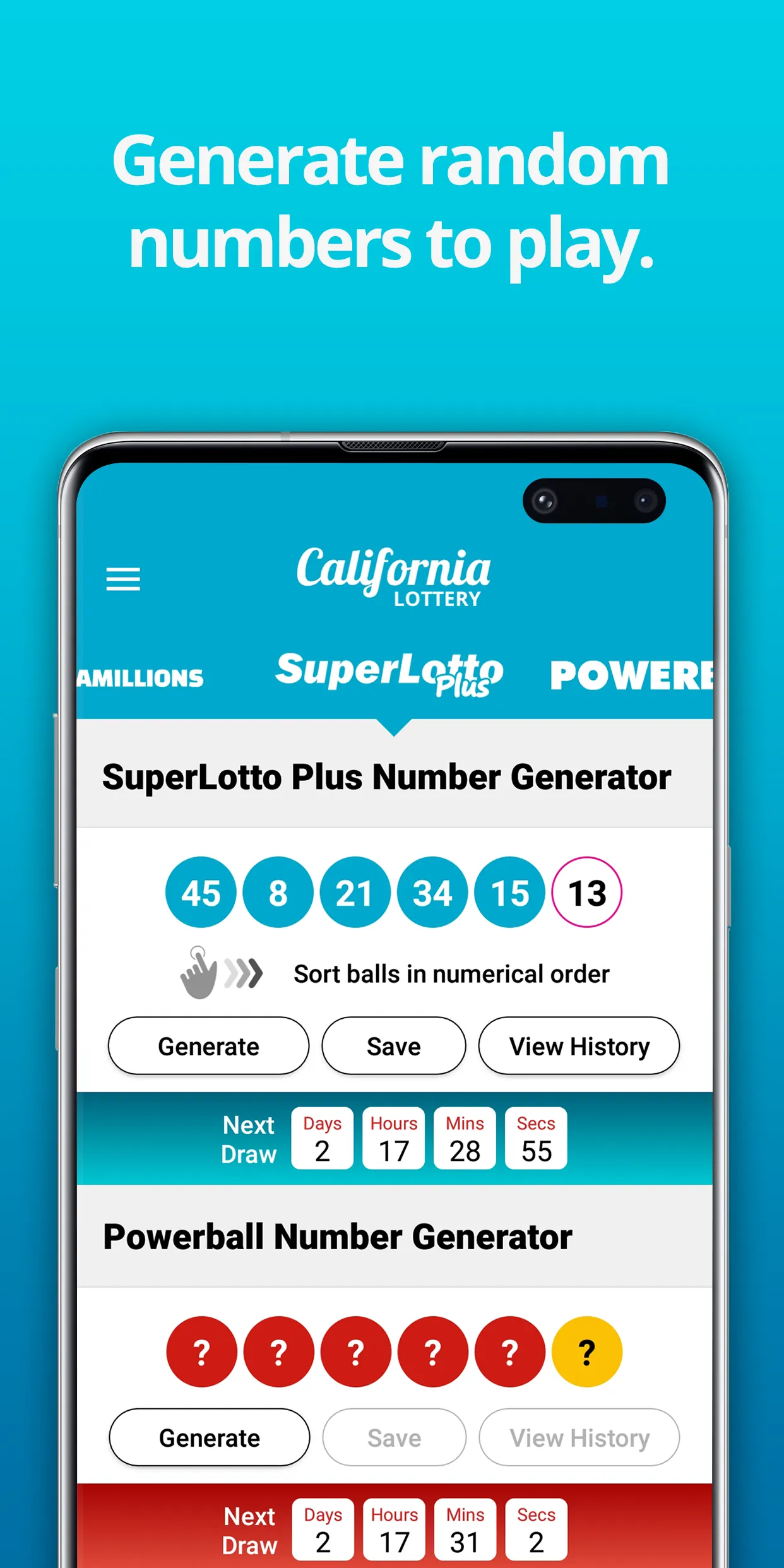 California Lottery Results | Indus Appstore | Screenshot