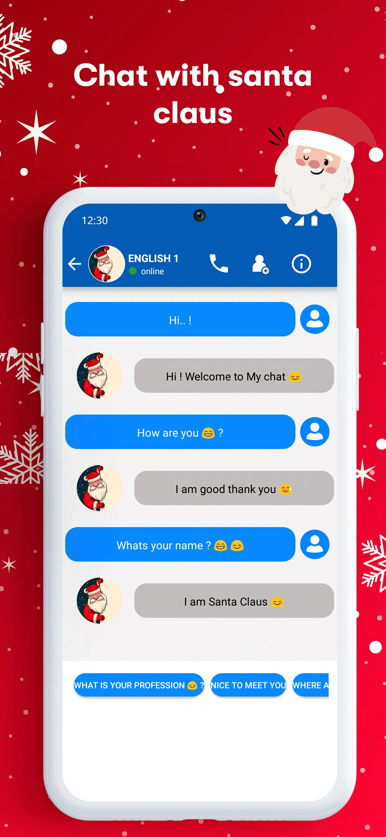 Santa Claus Video Call Prank | Indus Appstore | Screenshot