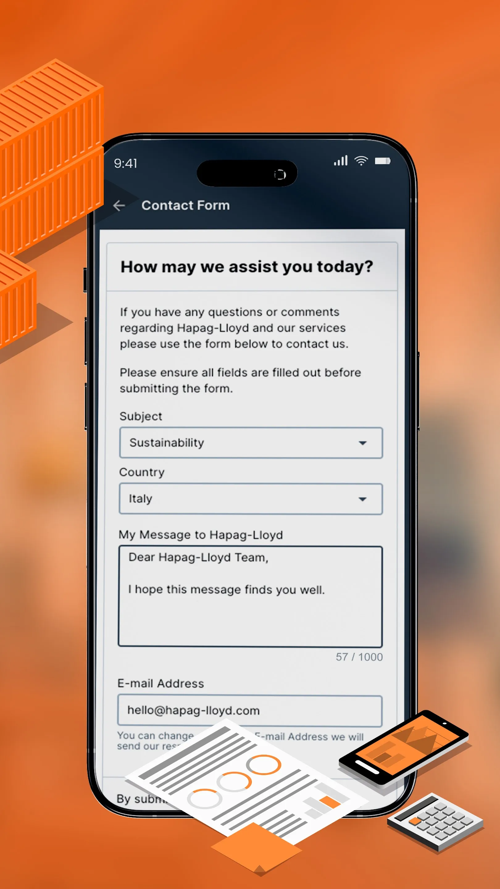Hapag-Lloyd Mobile App | Indus Appstore | Screenshot