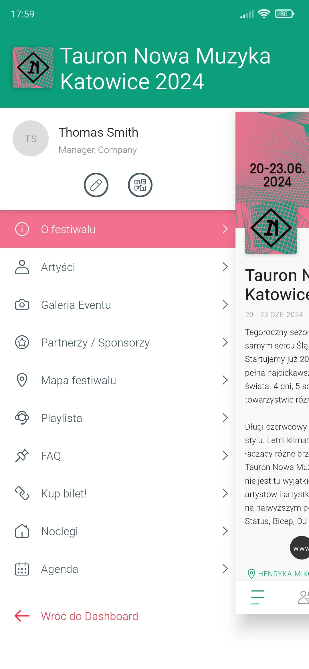 Tauron Nowa Muzyka Katowice | Indus Appstore | Screenshot