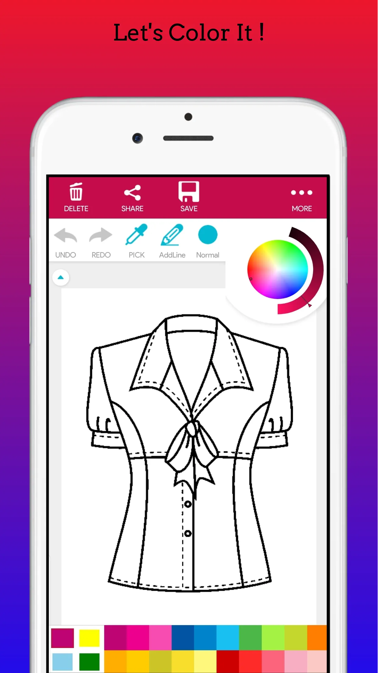 Fashion Dress Coloring Book | Indus Appstore | Screenshot