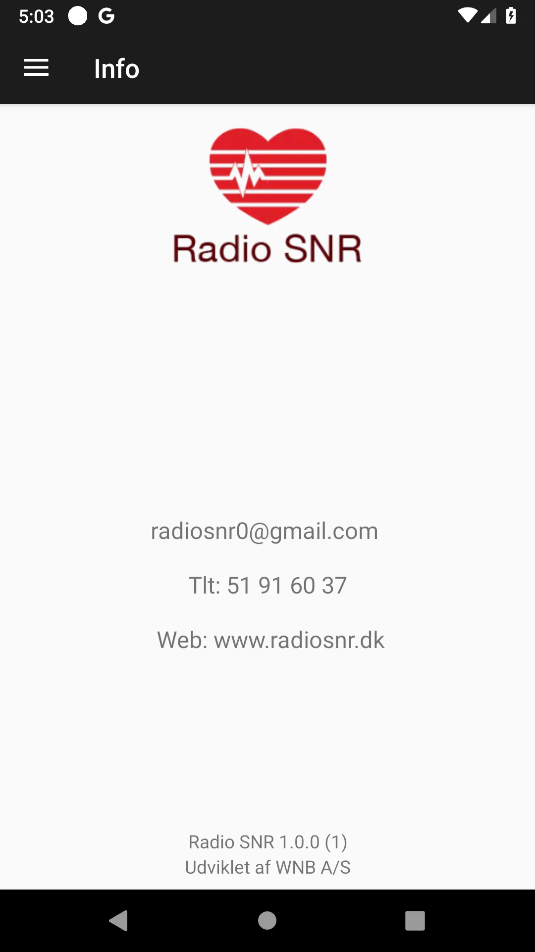 Radio SNR | Indus Appstore | Screenshot