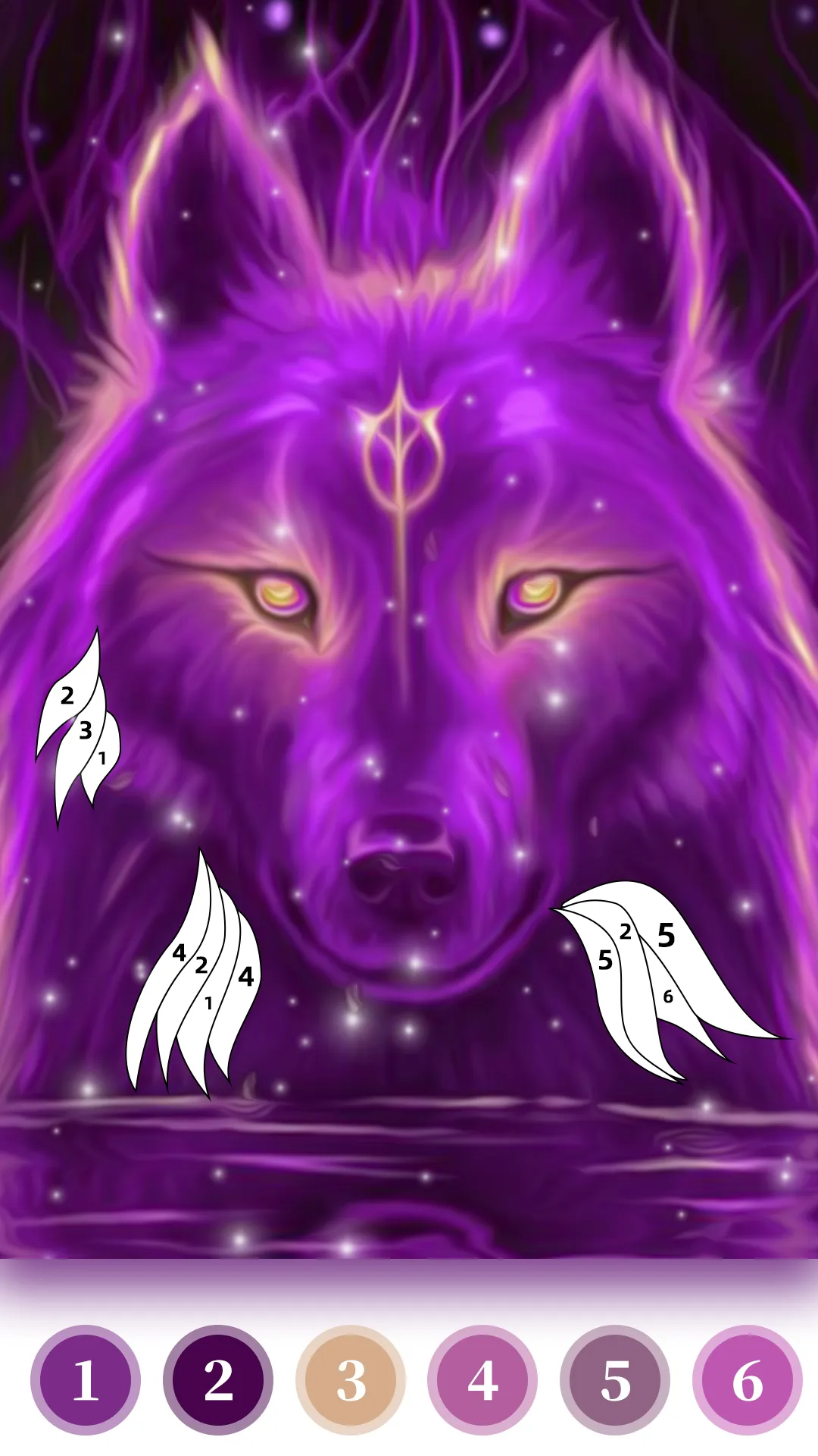 Wolf Coloring Book Color Game | Indus Appstore | Screenshot