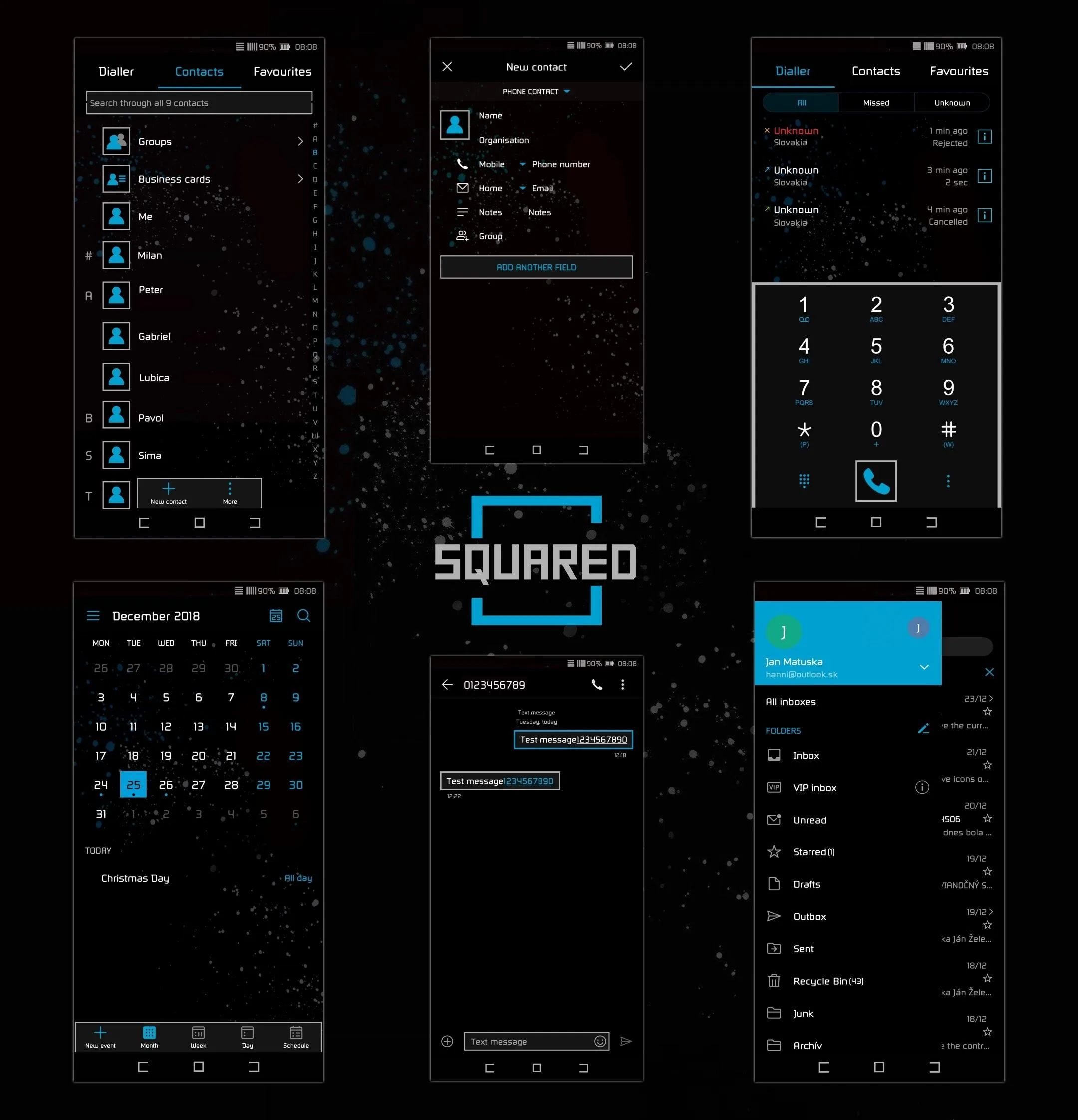 [EMUI5/8/9]Squared Theme | Indus Appstore | Screenshot