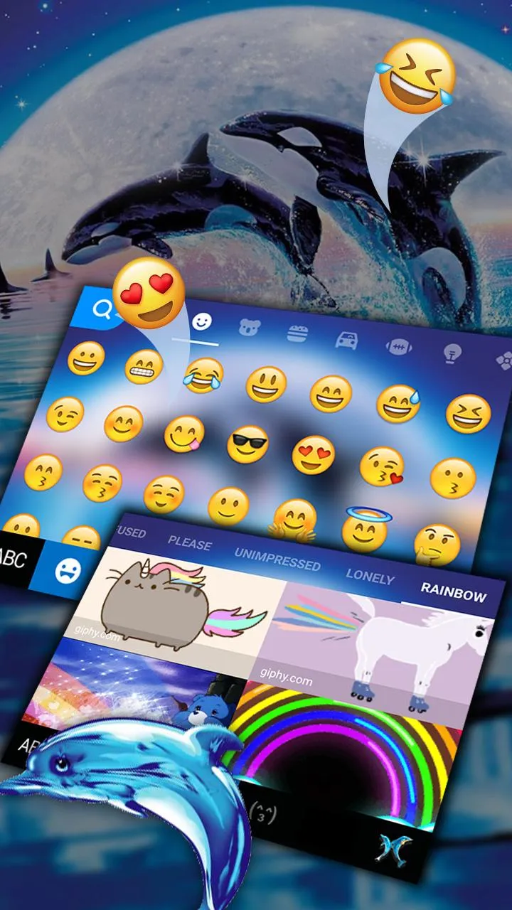 Jumping Whale Keyboard Theme | Indus Appstore | Screenshot