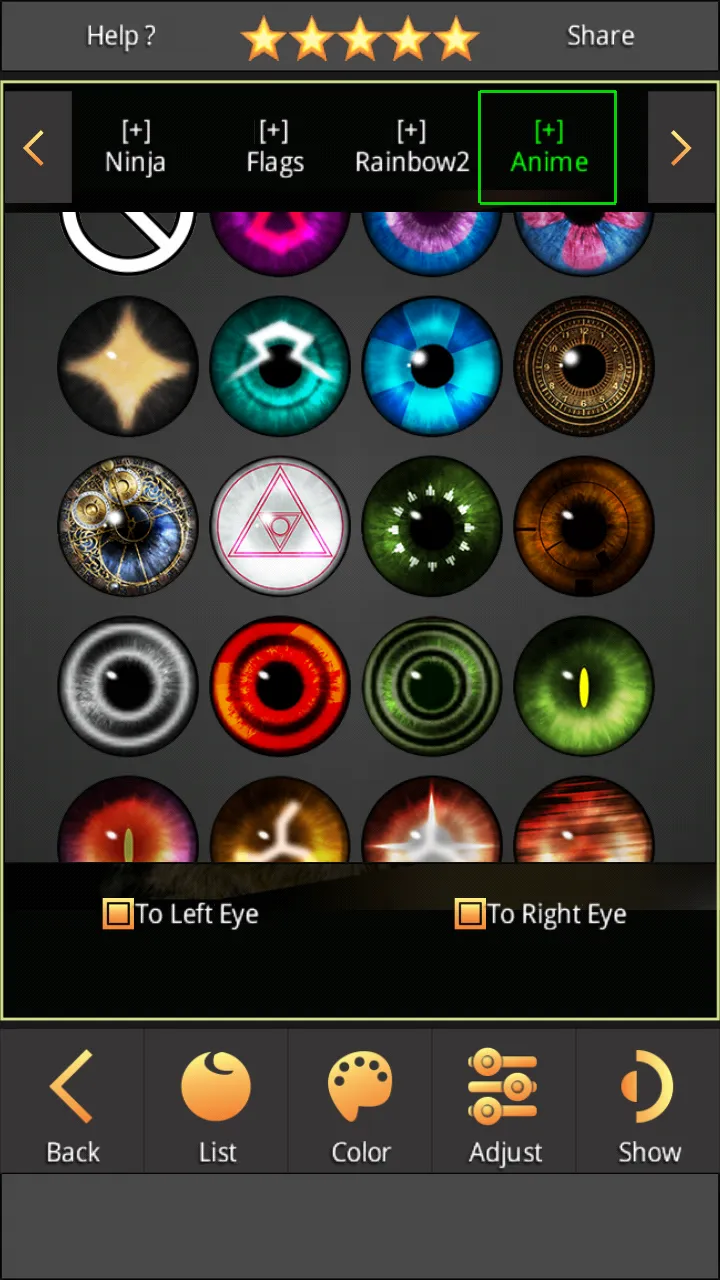 Sharingan - Eye And Hair Color | Indus Appstore | Screenshot