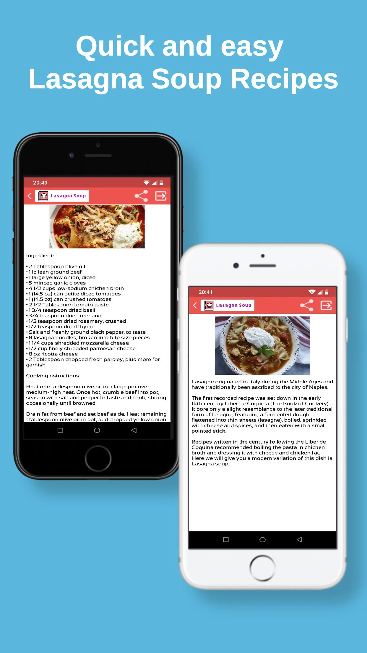 Lasagna Soup Recipe | Indus Appstore | Screenshot