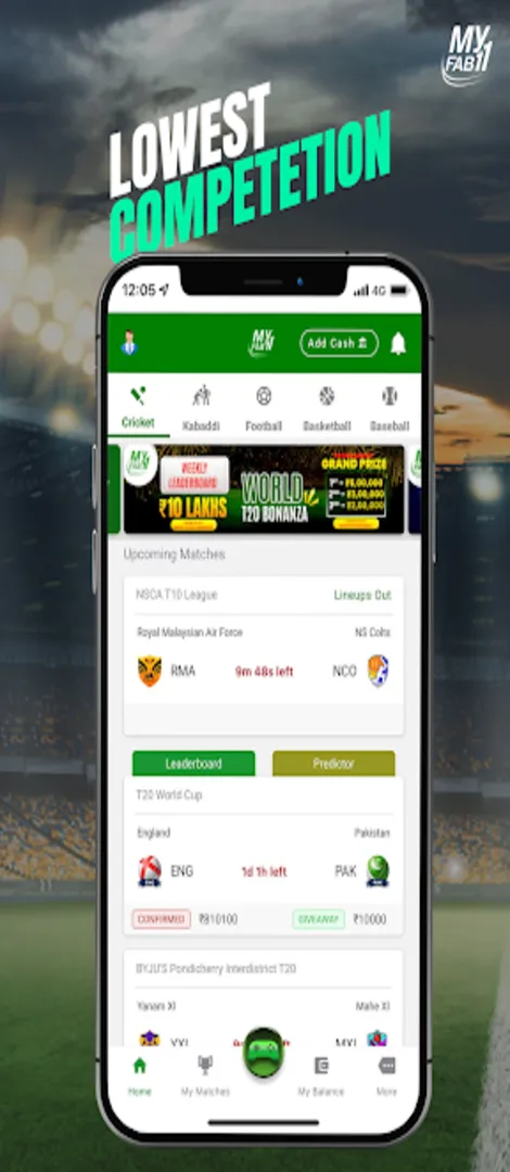 MyFab11 : Fantasy Cricket App | Indus Appstore | Screenshot