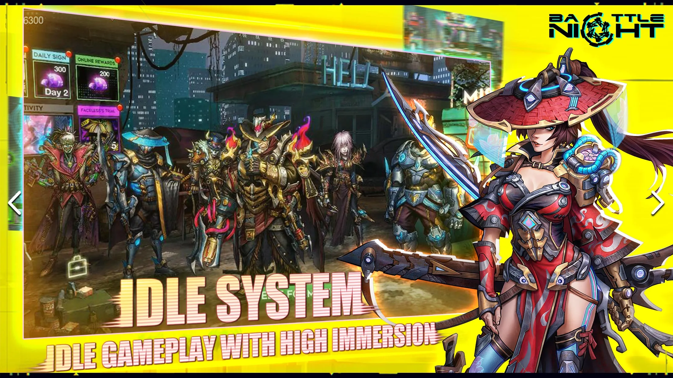 Battle Night: Cyberpunk RPG | Indus Appstore | Screenshot