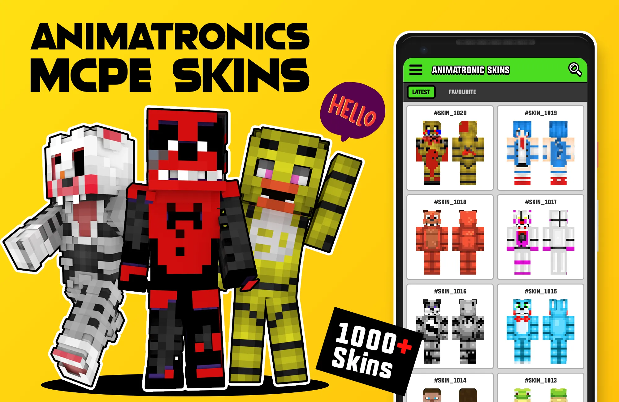 Animatronic Skins Minecraft PE | Indus Appstore | Screenshot