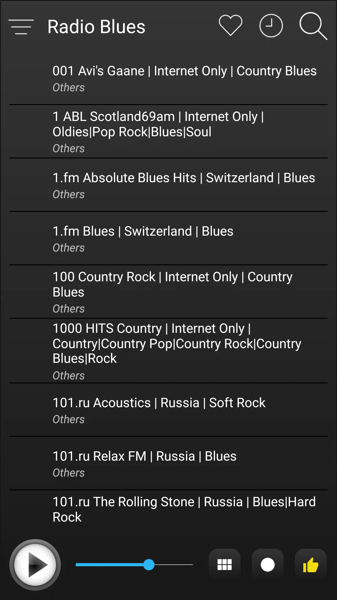 Blues Radio Stations Online | Indus Appstore | Screenshot