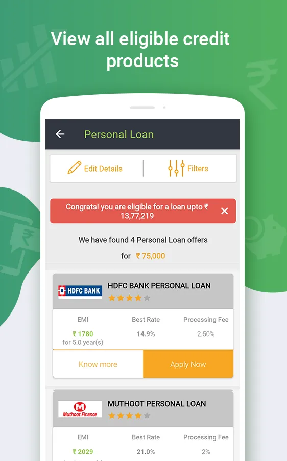 CreditFit: Loans, Credit Score | Indus Appstore | Screenshot