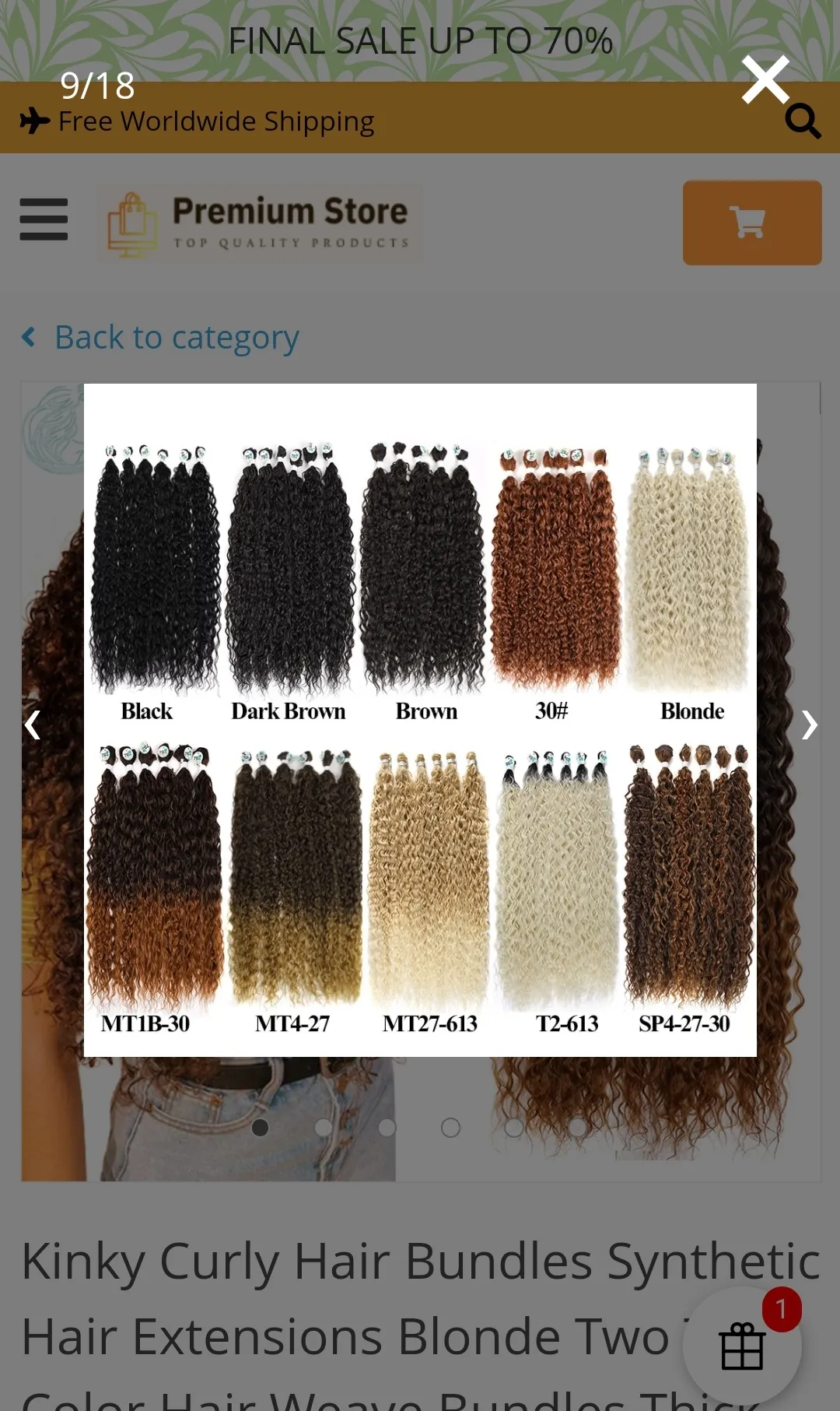 Wiggle Wigs Shop | Indus Appstore | Screenshot