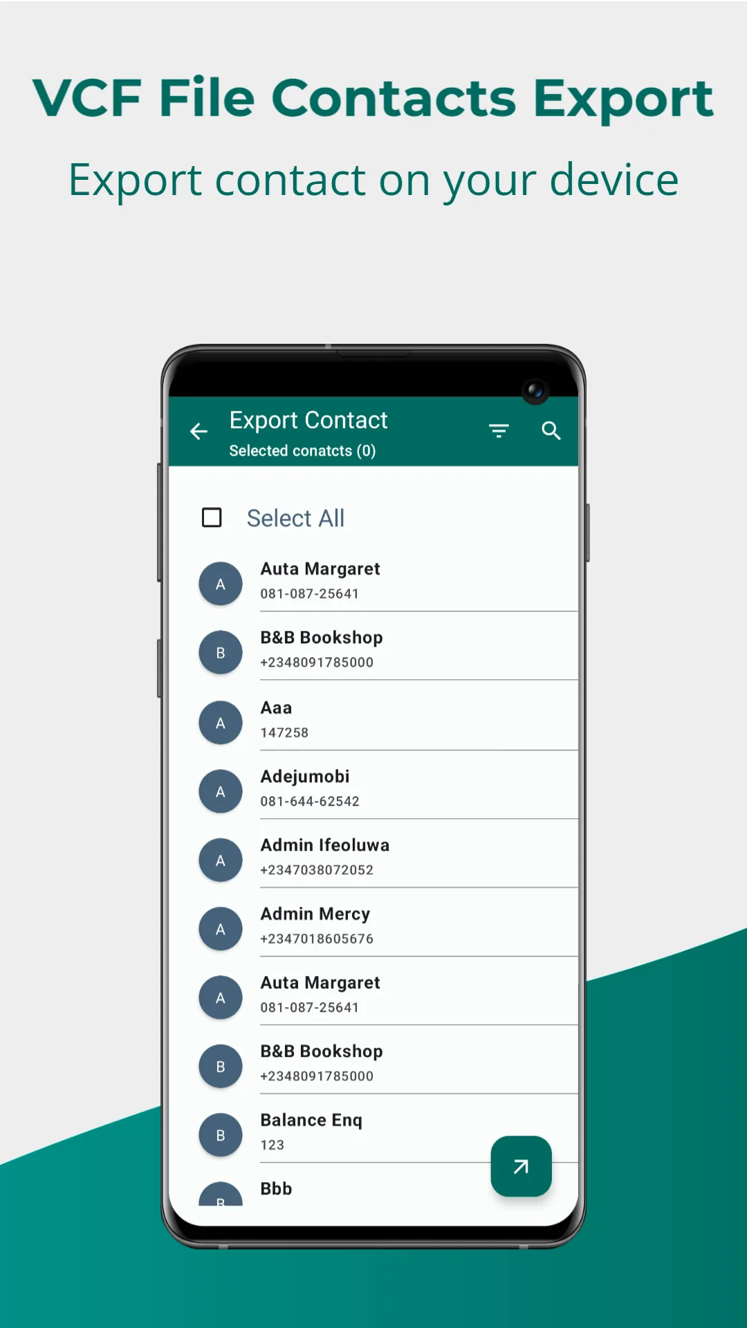 Vcard Import Export | Indus Appstore | Screenshot