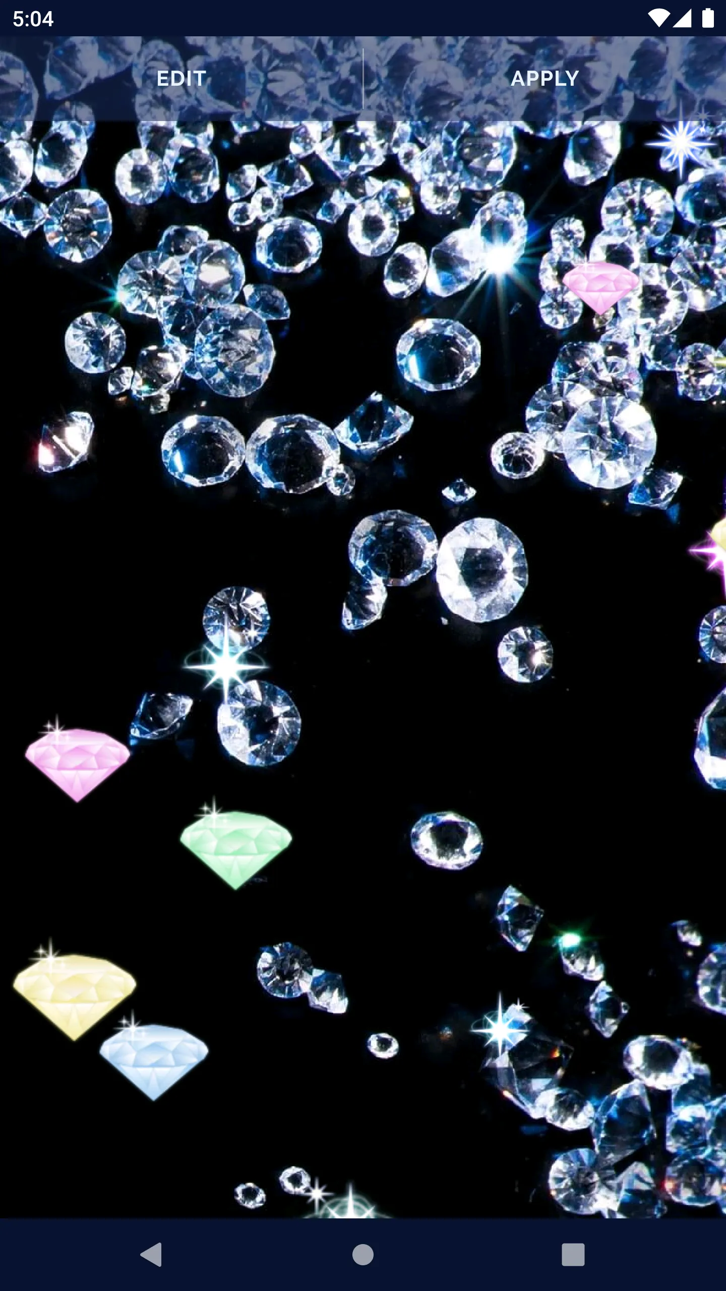 Diamond Crystal Live Wallpaper | Indus Appstore | Screenshot