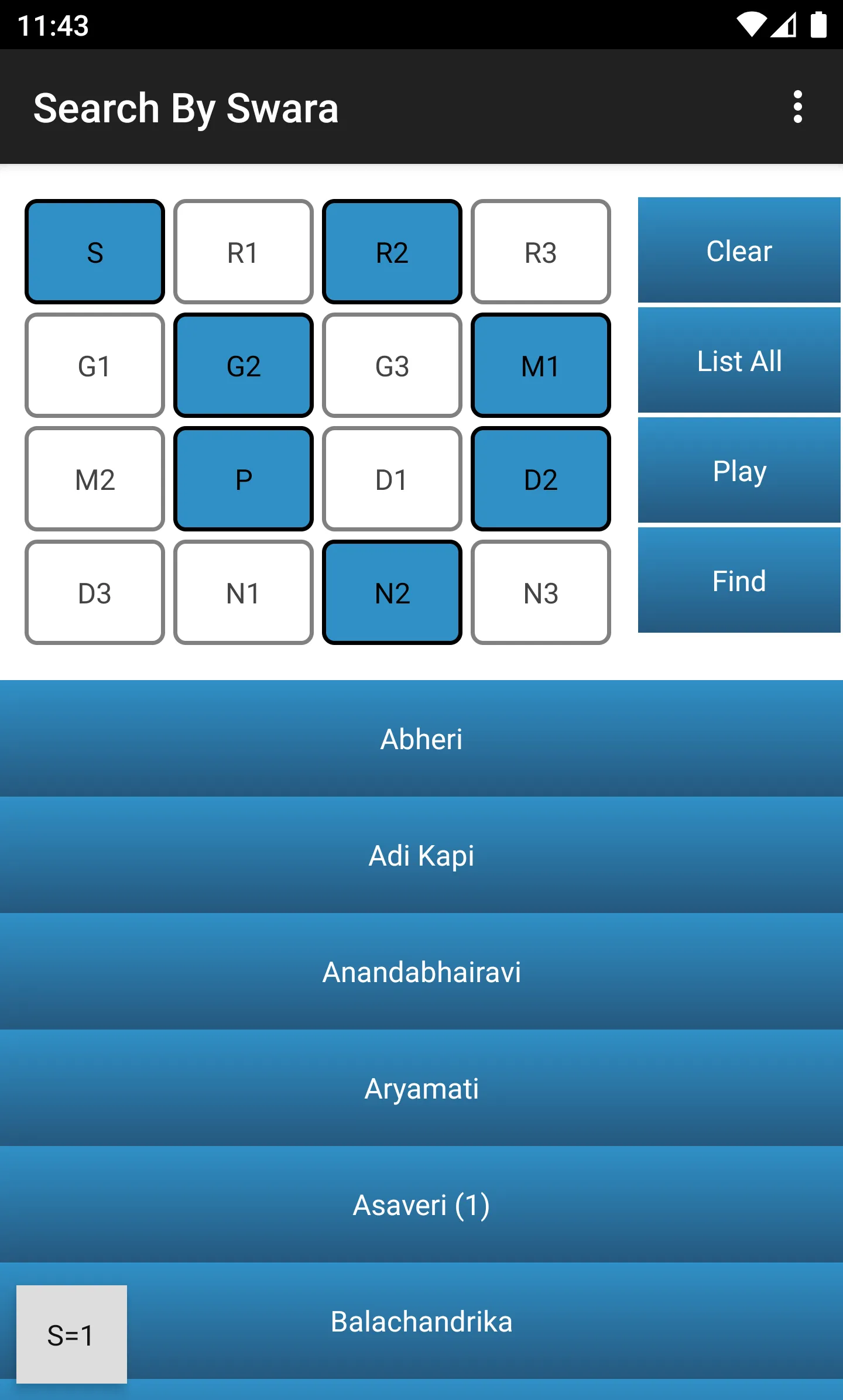 Carnatic Raga | Indus Appstore | Screenshot