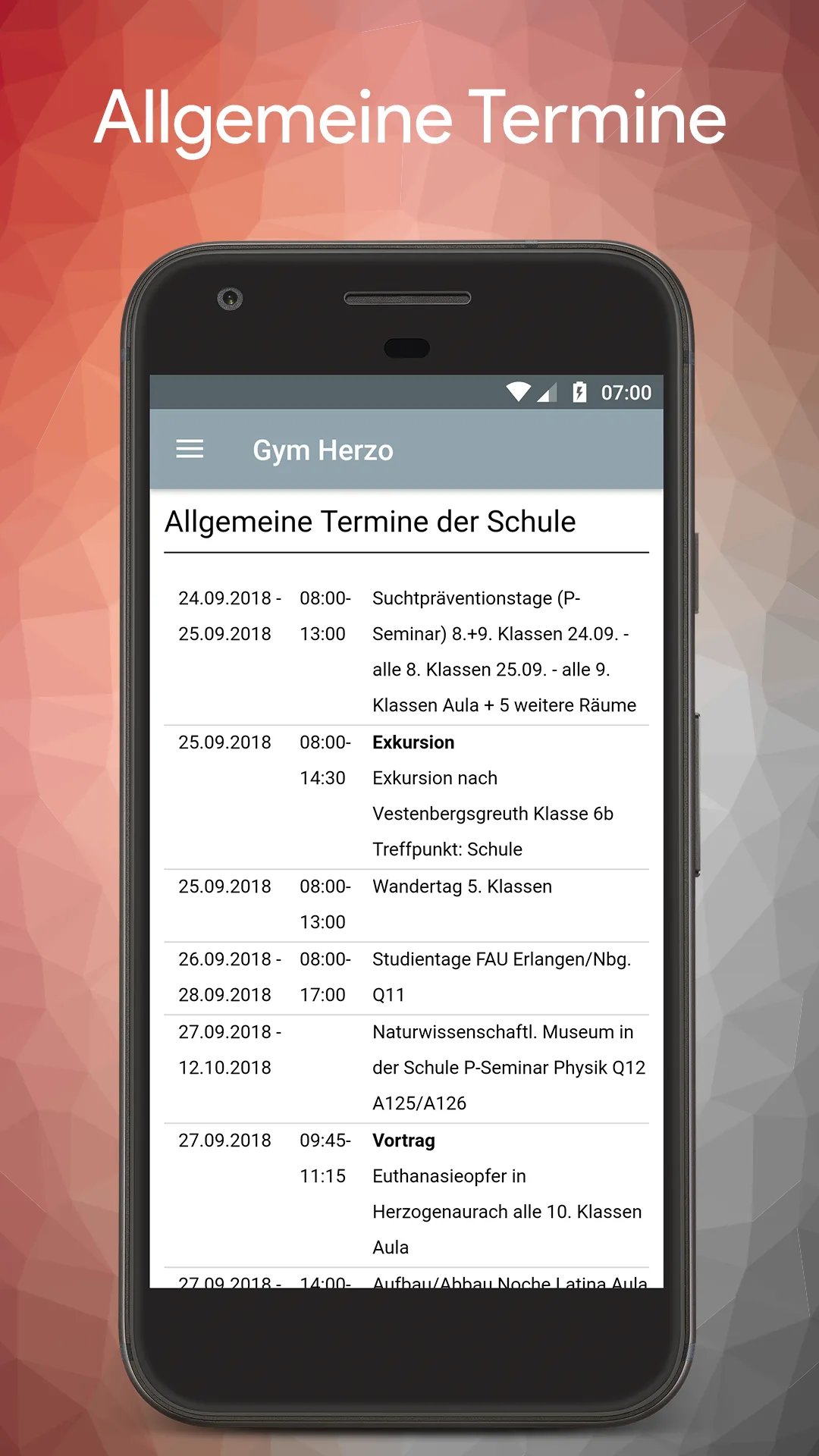 Gymnasium Herzogenaurach | Indus Appstore | Screenshot