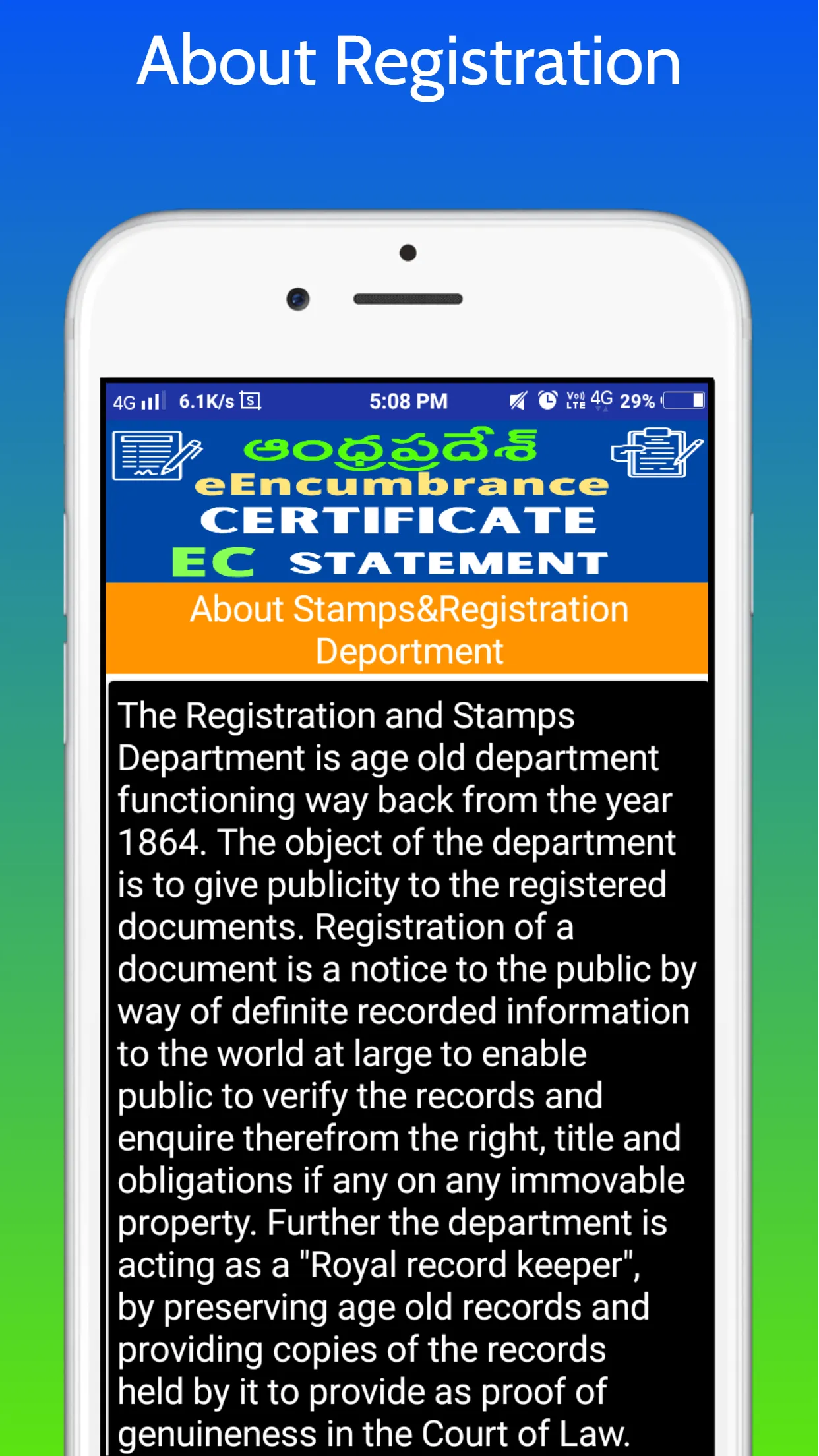 Ap Encumbrance Certificate Ec | Indus Appstore | Screenshot