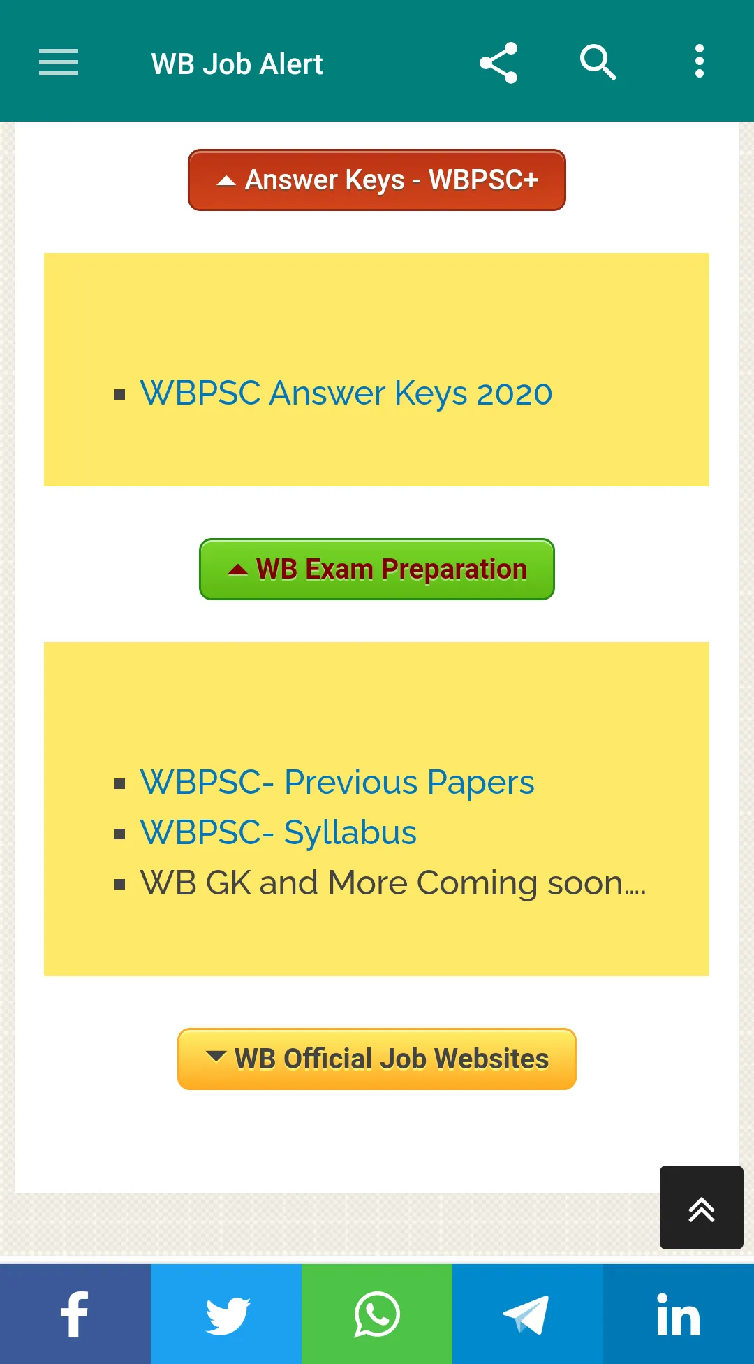 West Bengal Job Alert- WB Jobs | Indus Appstore | Screenshot