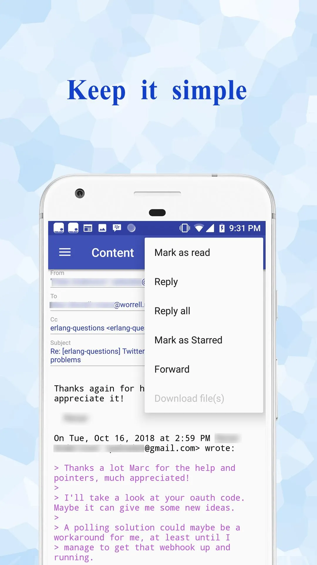 OMail—Stay organized with mail | Indus Appstore | Screenshot