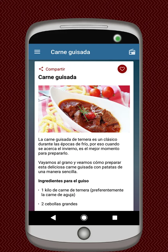 Recetas de Carnes | Indus Appstore | Screenshot