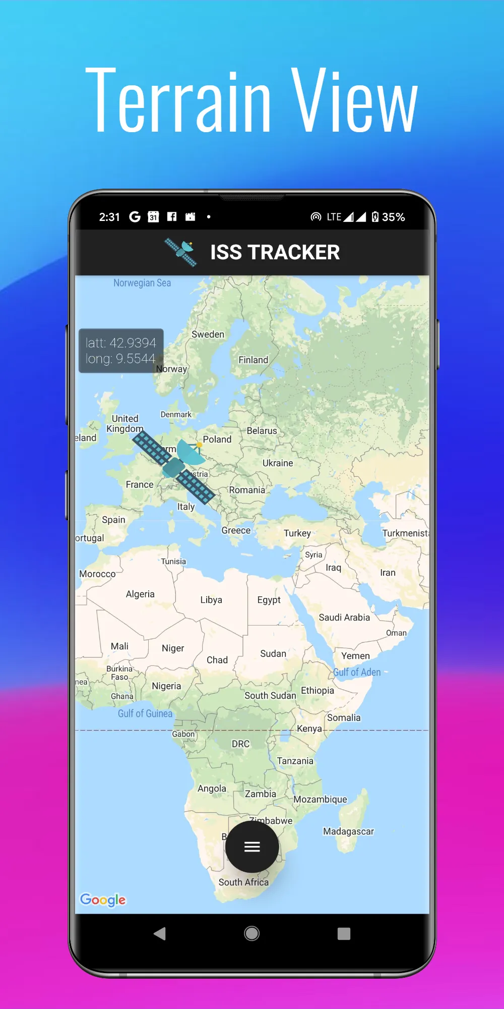 ISS Live: Location & Stream | Indus Appstore | Screenshot